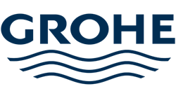 Grohe logo, a trusted plumbing brand used for reliable fixtures and parts.
