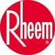 Rheem logo representing trusted water heater brand used for reliable plumbing services.